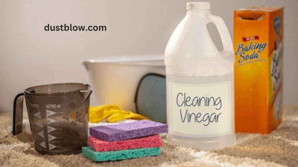 What is the safest way to clean with vinegar and baking soda?